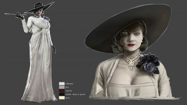 От голых ведьм к гигантской женщине: арты и детали создания Леди Димитреску из Resident Evil Village